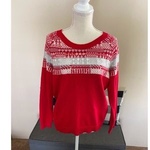 Liz Claiborne Red Sweater Size Large